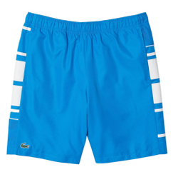 Мужские теннисные шорты Lacoste SPORT Men Printed Side Bands Shorts - небесный