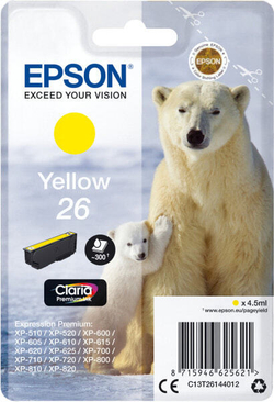 Картридж струйный желтый 1 шт Epson C13T26144022