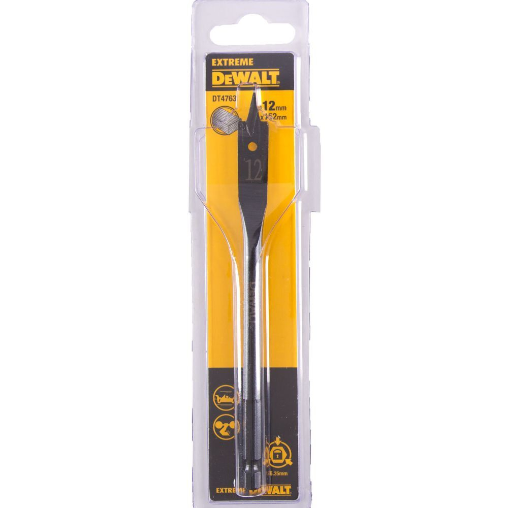 Сверло DEWALT EXTREME DT4763, по дереву перьевое IMPACT 1/4 дюйма 12 x 152 мм