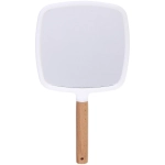 Зеркало косметическое с ручкой «Cute look - Королева», квадрат, цвет белый 14*25см