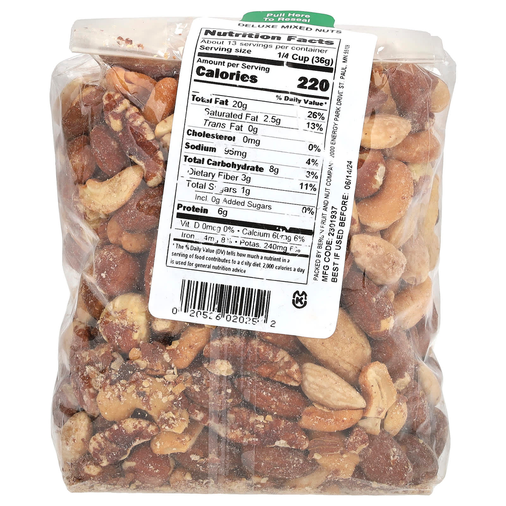 Bergin Fruit and Nut Company, Смесь орехов класса люкс, 454 г (16 унций)