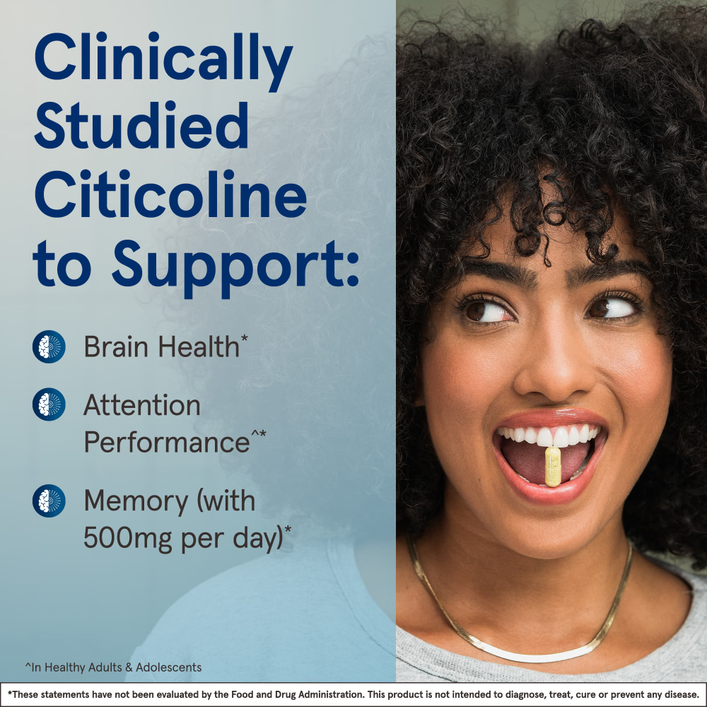 Jarrow Formulas, цитиколин, холин CDP, 250 мг, 120 капсул