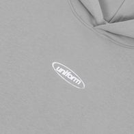 Худи UNIFORM Everyday Destructive logo, серый