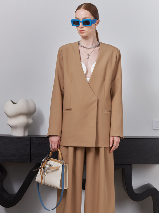 ПИДЖАК БЕЗ ЛАЦКАНОВ SAND BEIGE