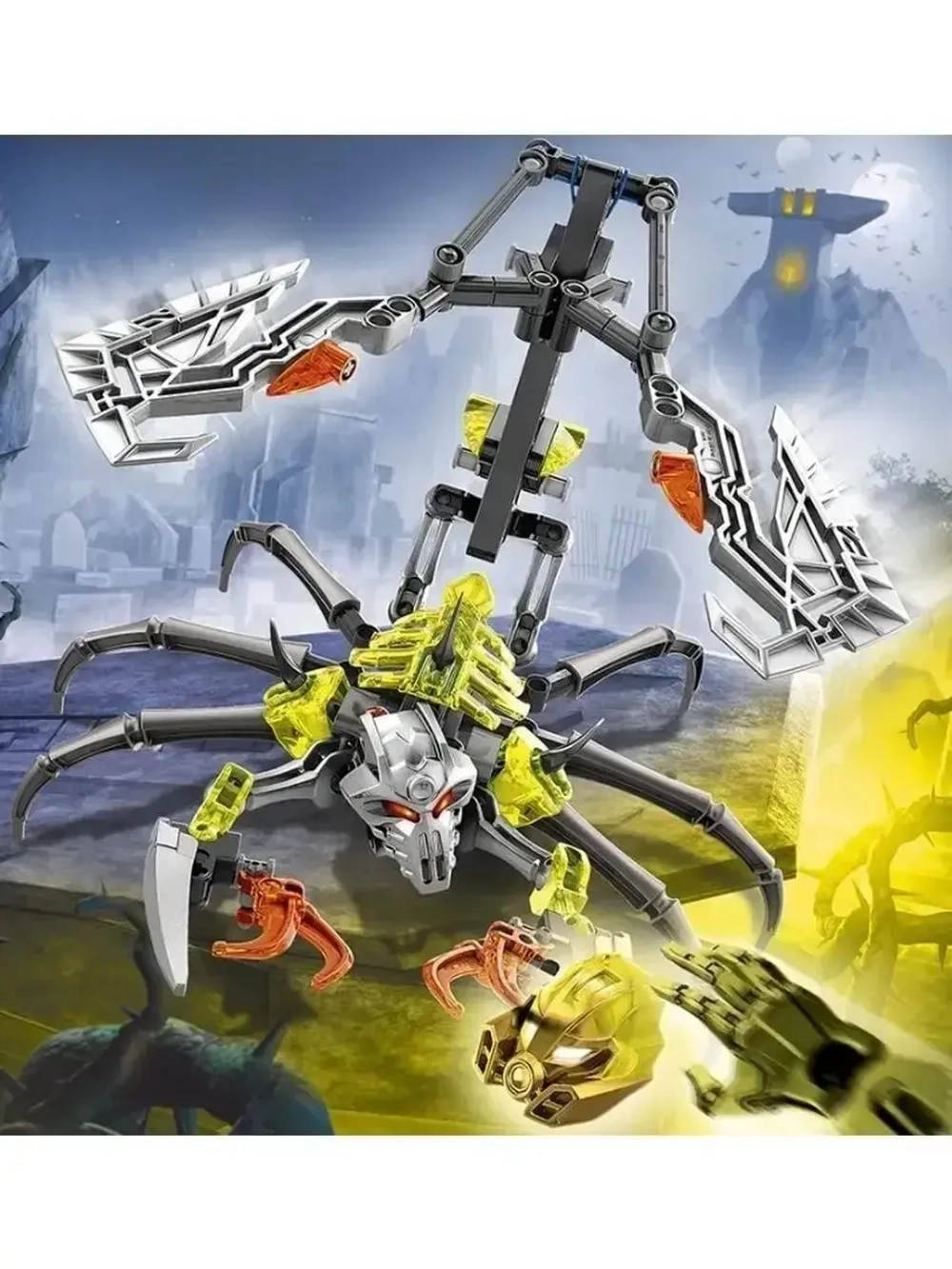 Конструктор Бионикл Череп Скорпиона 108 деталей 710-4