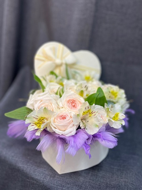 Композиция «Влюблённое сердце»