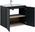 Тумба с раковиной Aquanet Алвита New 277527 80 антрацит