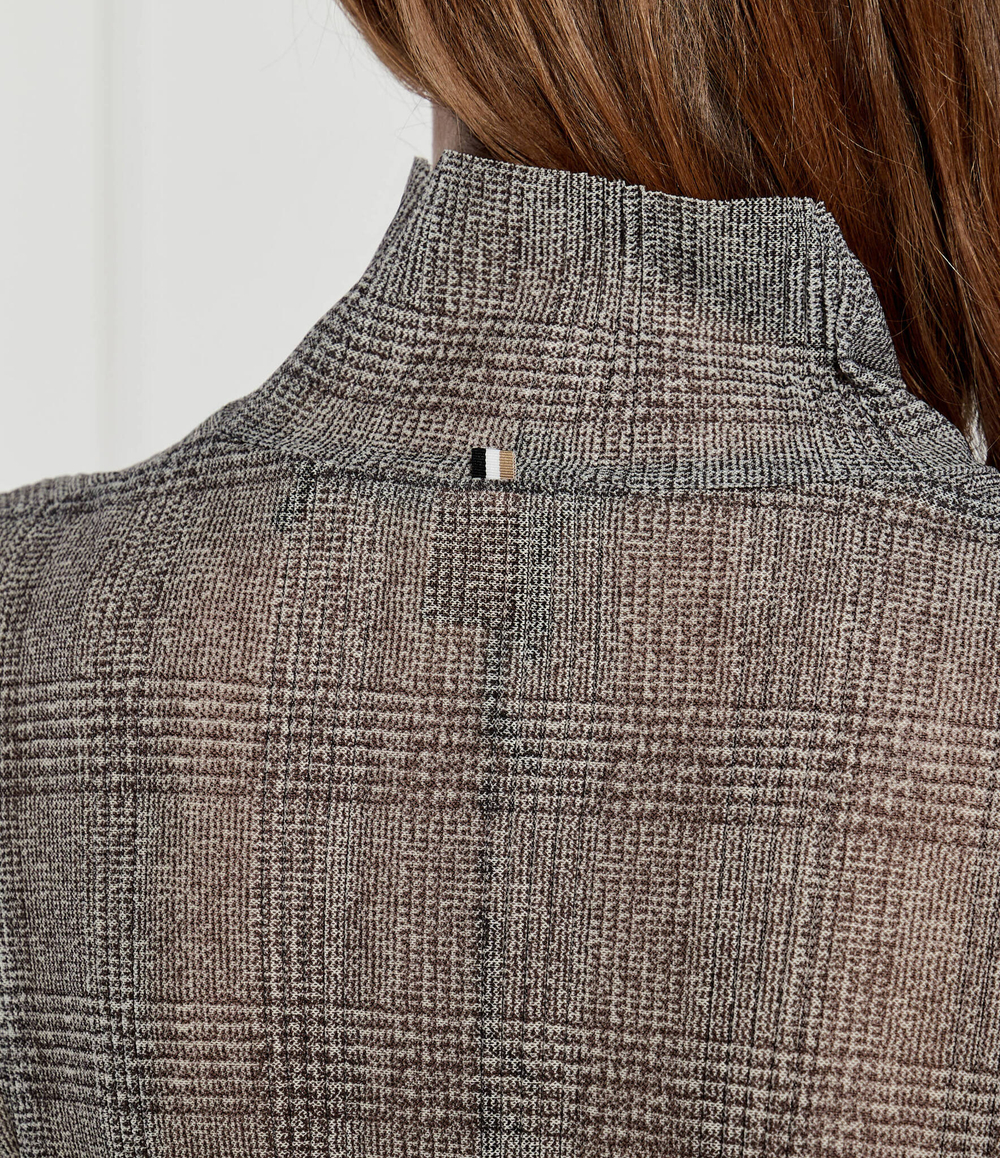 Блузка Emata_Mesh_AOP BOSS BLACK - серый(50521730)