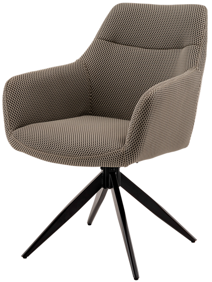 Стул обеденный, крутящийся Enid серо-зеленый ткань Sonic