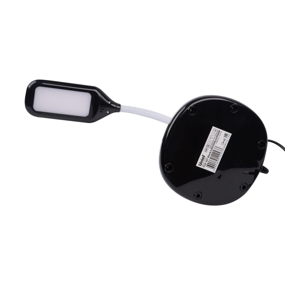 TLD-561 Black-LED-450Lm-4500K Светильник настольный. 7W. Механический выключатель. Черный. ТМ Uniel