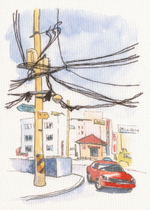 "Рисуем нитками.Город"-DT-M012 вышивка