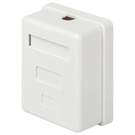 Розетка компьютерная RJ-45 ЭРА RJ01UN-1 категория 5е неэкранированная 1-порт