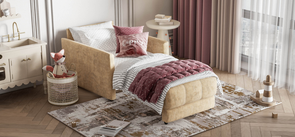 Босс Лофт кресло-кровать Велюр Роял шампань