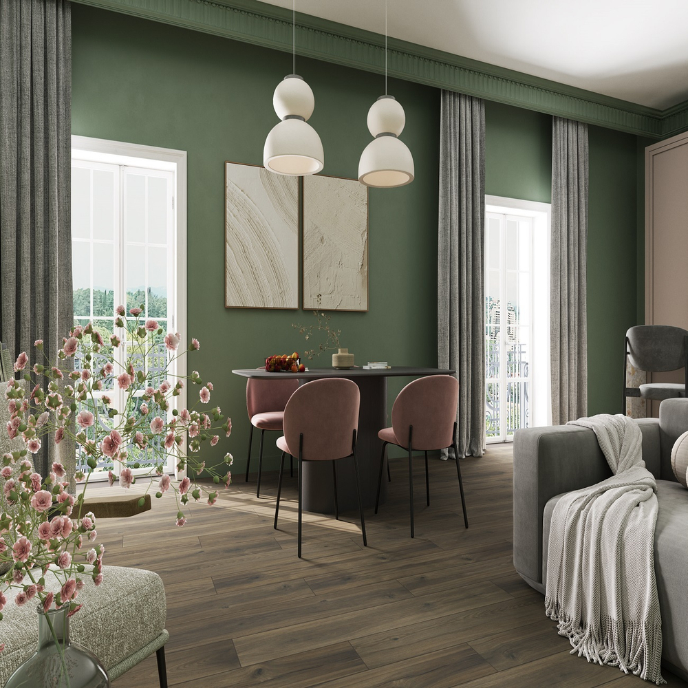 Ламинат EverSense Дуб Вирдиа коричневый EL1039