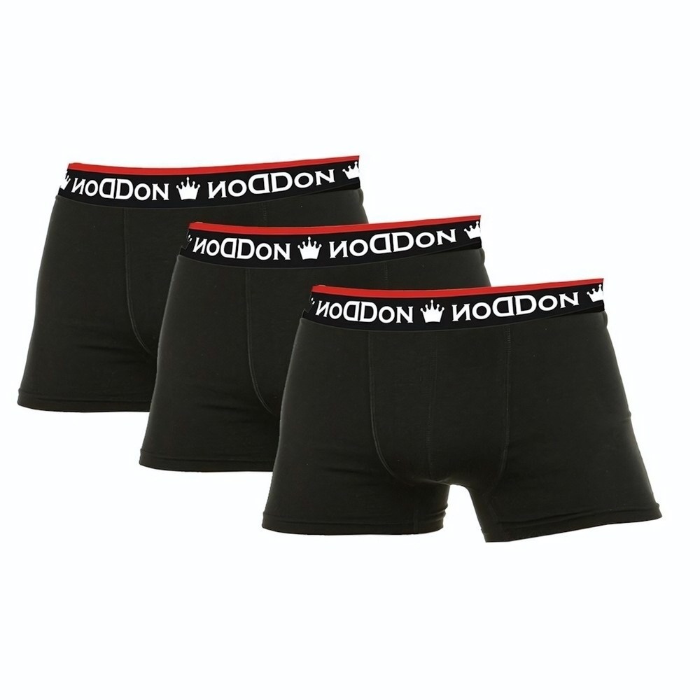 Набор из 3 черных трусов-боксеров DonDon (Размер: M) (Цвет: черный)