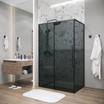 Душевой уголок Grossman Galaxy 120х80 120.K33.01.1280.21.10 стекло тонированное/профиль черный матовый