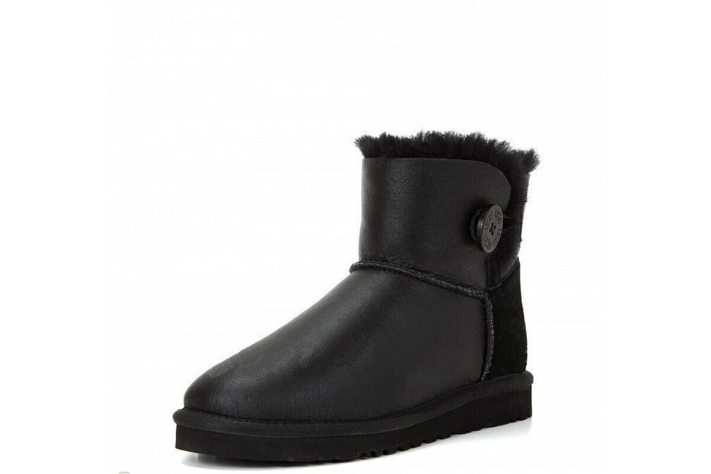 UGG Mini Bailey Button Metallic Black