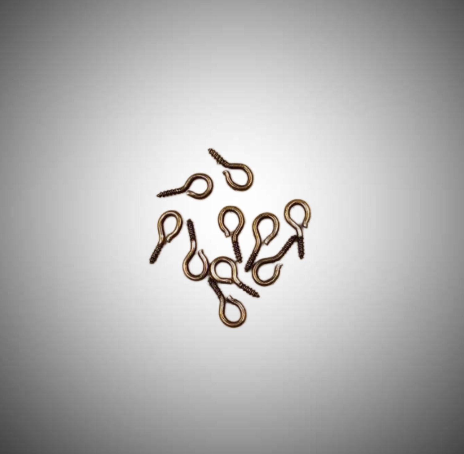 Штифты винтовые с петелькой 4*8*1,2 мм (10 шт) ,  бронза