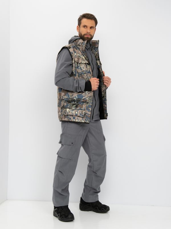 Костюм демисезонный Тайга-3 ткань Alova цвет Лабиринт/Серый