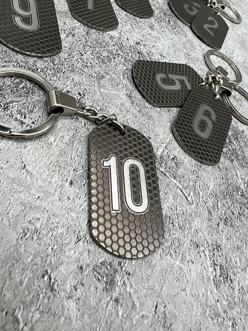 Номерки на ключи металлические