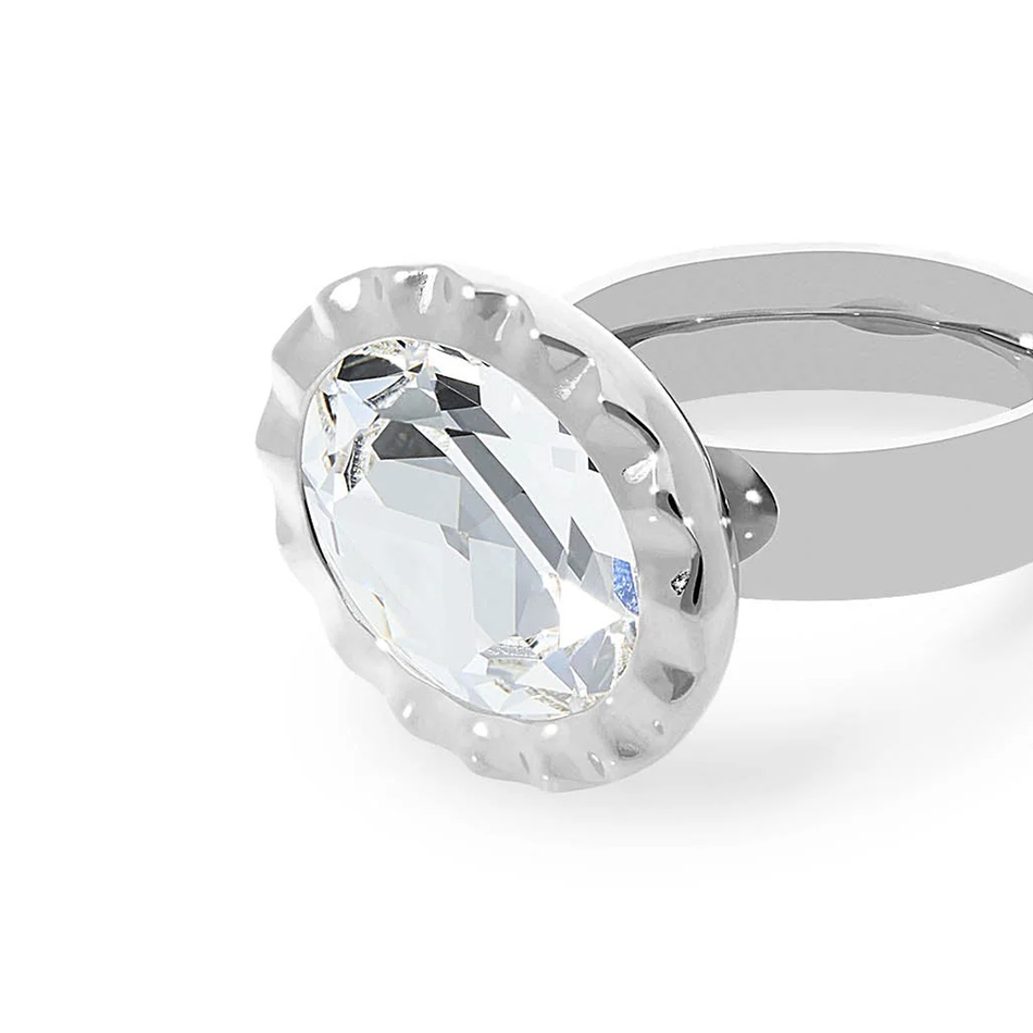 Кольцо Qudo TIVOLA UNICA big (S/P) Crystal 56 686693