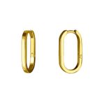 Серьги Base 8 на 16, позолота