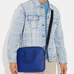 COACH Leather Briefcase, Handbag Large Men"s Blue