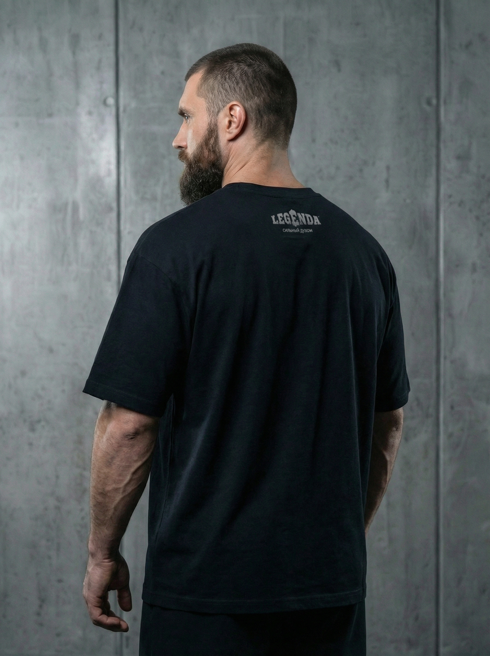 Футболка оверсайз хлопковая черная Legenda Череп в проволоке