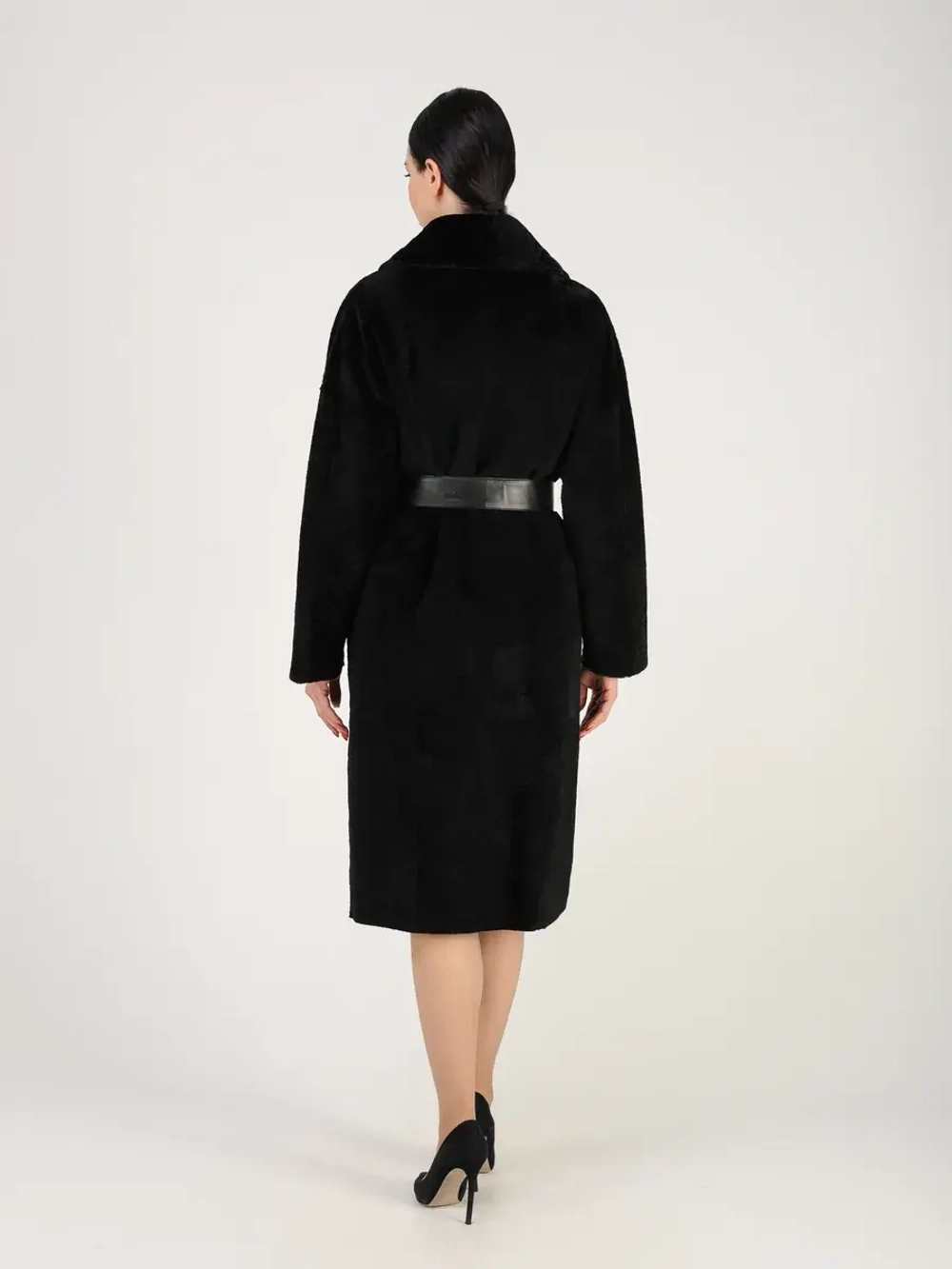 Дубленка зимняя шуба натуральная двухсторонняя оверсайз