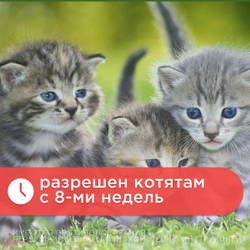 Капли от блох и клещей, вшей и комаров АВЗ БАРС для кошек до 5 кг 1 пипетка/0,5 мл