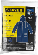 STAYER ProTect р.52-54, синий, на молнии, плащ-дождевик (11612-52)