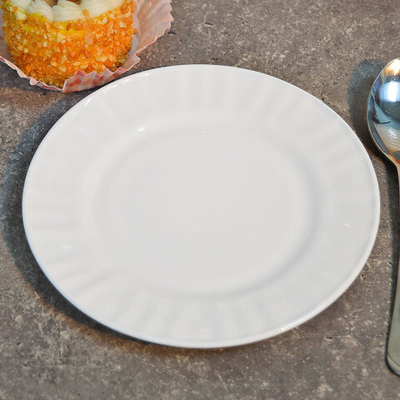 Тарелка мелкая 15см гладкий край Без деколи, стеклокерамика