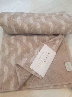 Полотенце Verossa МХ48 70/140 Relax 1 Кофе/бордюр А 08