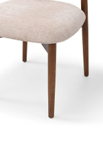 Стул DC096 бежевый/орех