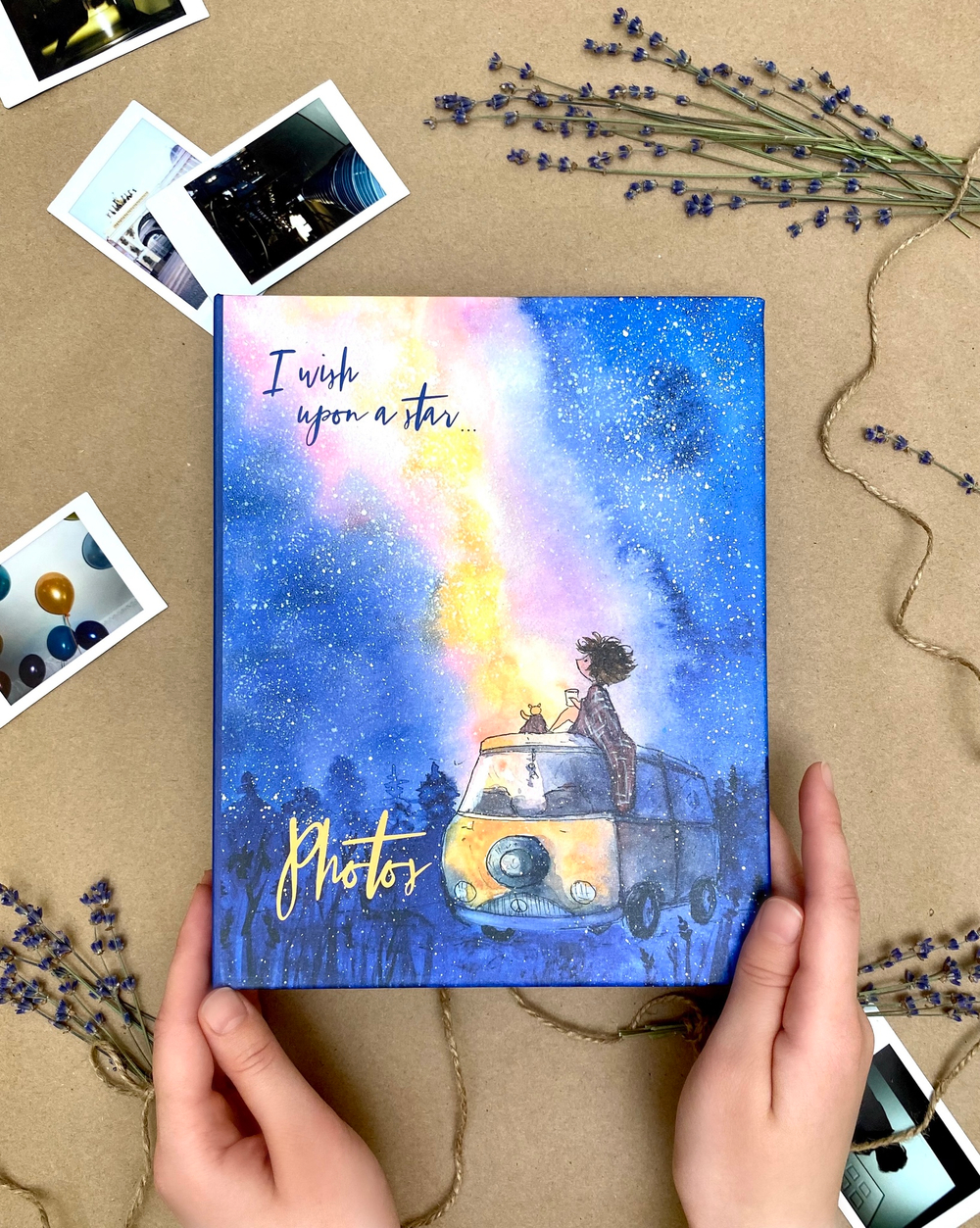 Фотоальбом на 200 фото 10х15 см, пластик. листы cosmo sketch Млечный путь