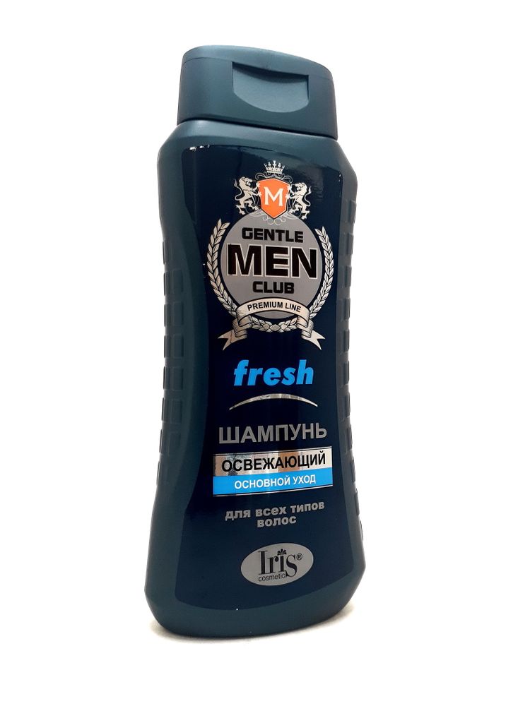 IRIS Gentlemen Club Шампунь Fresh освежающий основной уход для всех типов волос 400мл