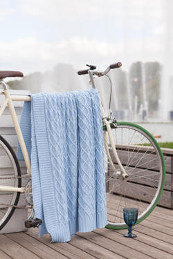 Элитный плед Lux 35 небесно-голубой от Luxberry Португалия