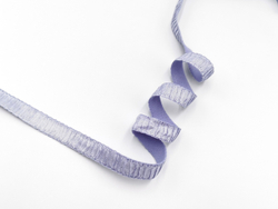 Бретелечная резинка со сборкой и блеском, 15 мм, исландский голубой (лавандовый), (Арт: BR960/15-1949), м