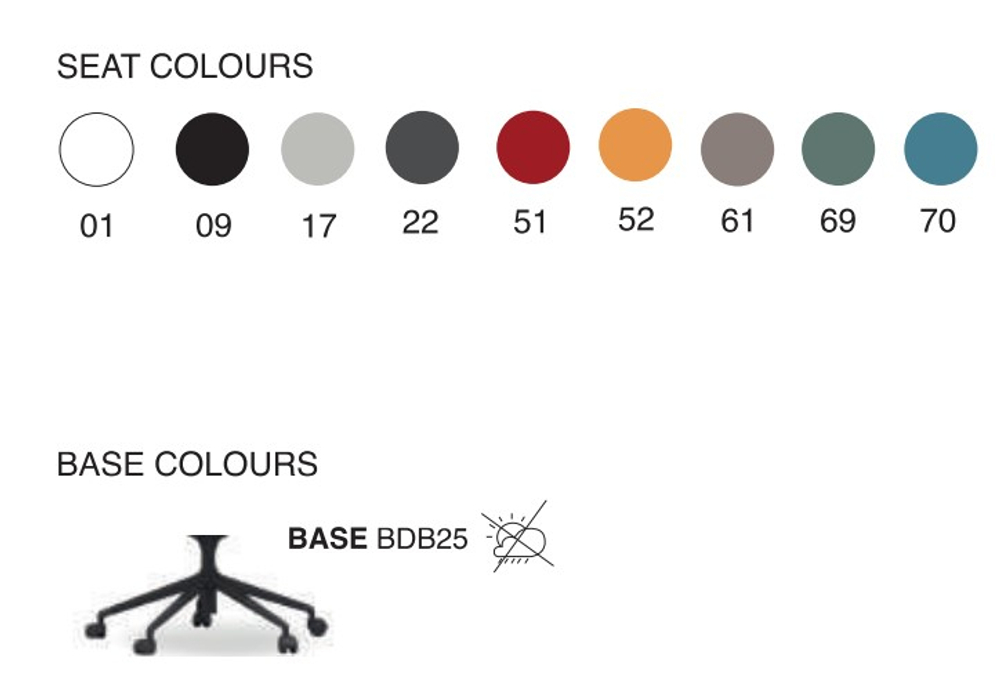 Стул офисный на колесах Papatya Globe-S Chief, тортора