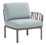 Модуль правый/левый пластиковый с подушками Nardi Komodo Elemento Terminale DS/SX, тортора, лед