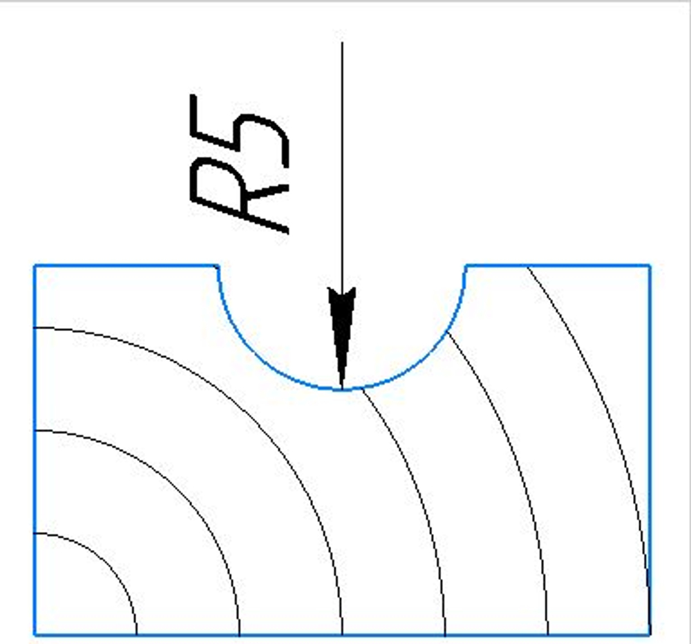 PCD фреза галтель D.10 R.5 S.12x50 TAIWAN