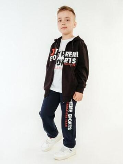 Толстовка для мальчиков "Экстрим" на молнии с капюшоном. р. 116. 2000128019609