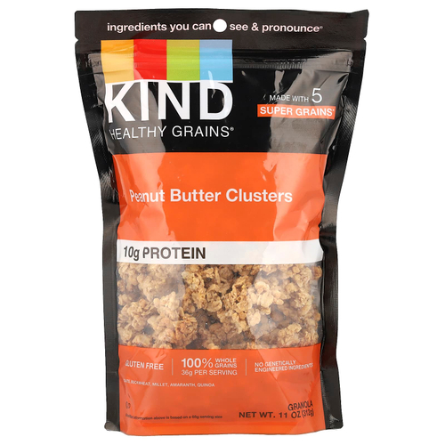 KIND Bars, Healthy Grains®, Гранола, арахисовая паста, 312 г (11 унций)