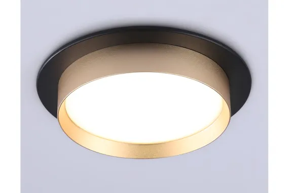 Светильник точечный Ambrella TN5228 GX53 черный/золото 42395