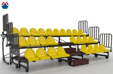 Трибуна телескопическая 3-х рядная на 26 мест