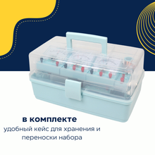 Школьный набор для опытов / экспериментов по физике электромагнетизму с кейсом для хранения