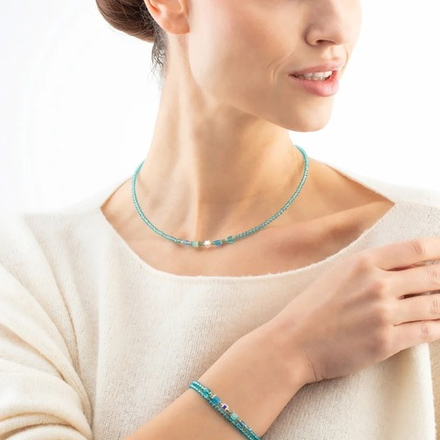 Колье Coeur de Lion Turquoise 4464/10-0600