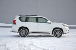 Фаркоп PT GROUP /съемный квадрат/ с нержавеющей накладкой для TOYOTA LC PRADO 150 2009-/ LEXUS GX 460 2010-2013(паспорт и сертификат в комплекте)(без электрики) арт.TPR-09-991124.00