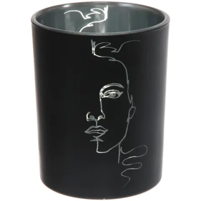 Подсвечник «Нежный силуэт» 10*12,5 см, Черный