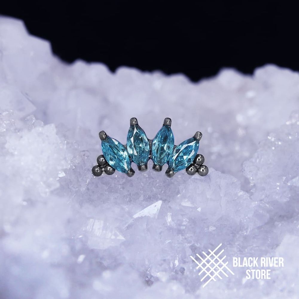 4K Bead Marquise v.2 IG Blue Zircon